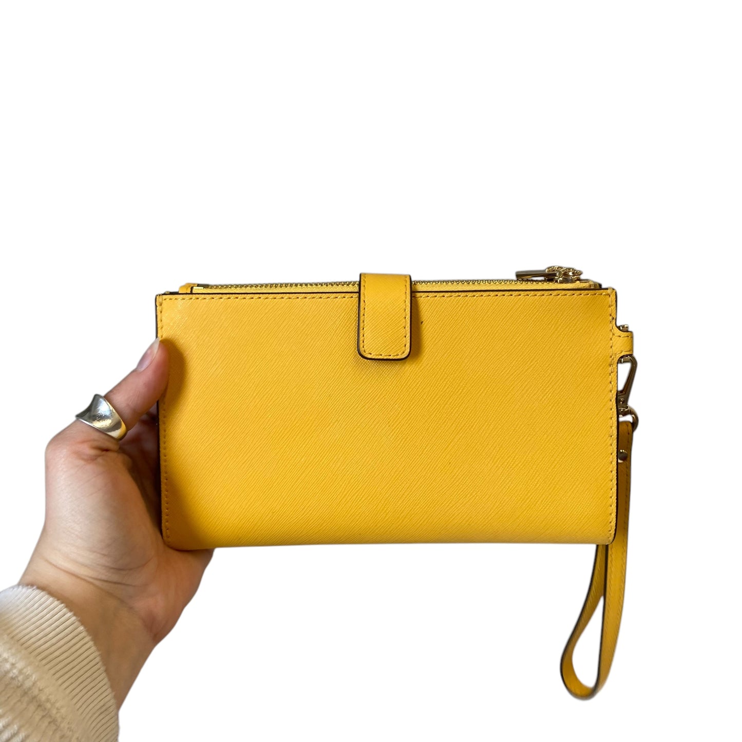 Wristlet Designer By Michael Kors In Yellow, Size:Medium
