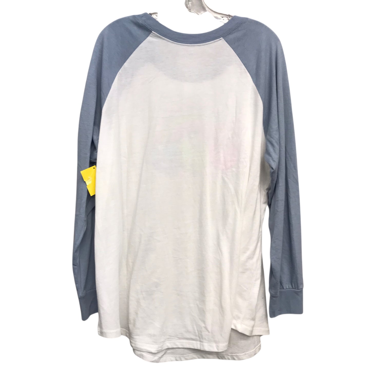 Top Ls In Blue & White, Size:2X