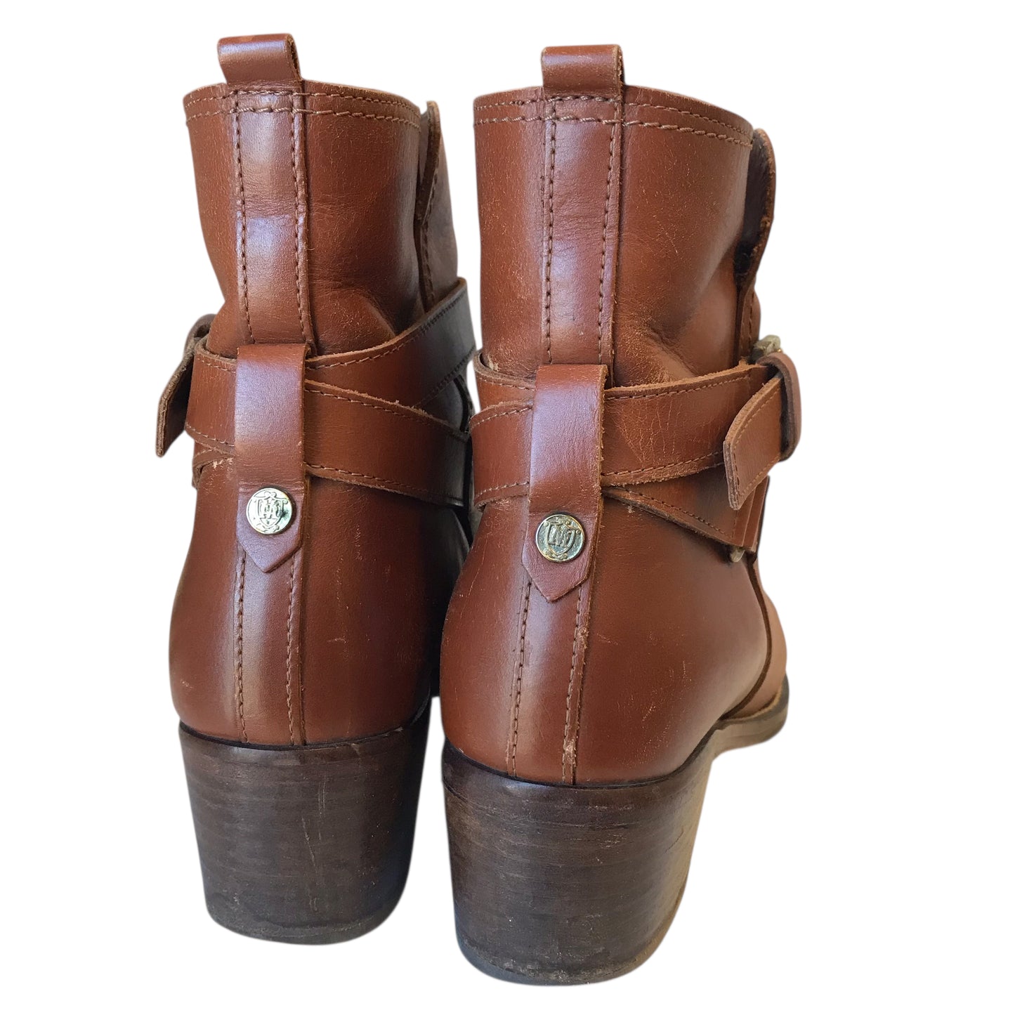 Boots Ankle Heels By Massimo Dutti In Brown, Size:9.5