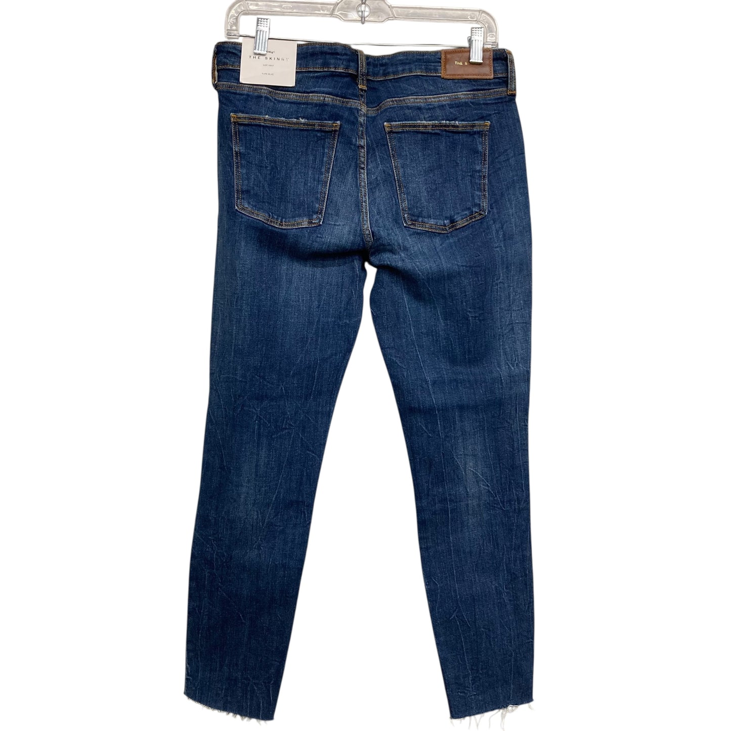 Jeans Skinny By Zara In Blue Denim, Size:12