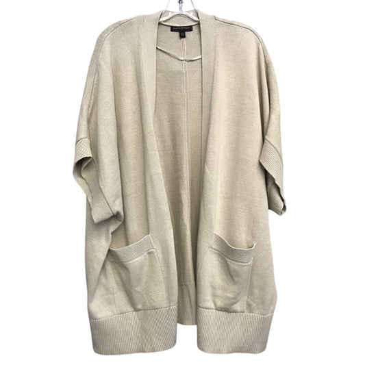 Sweater Cardigan By Banana Republic In Beige, Size:1X