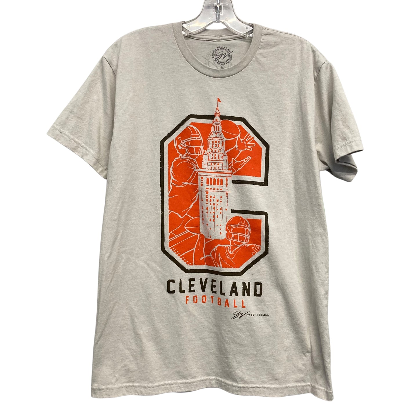 Top Ss By GV Art In Grey, Size:M