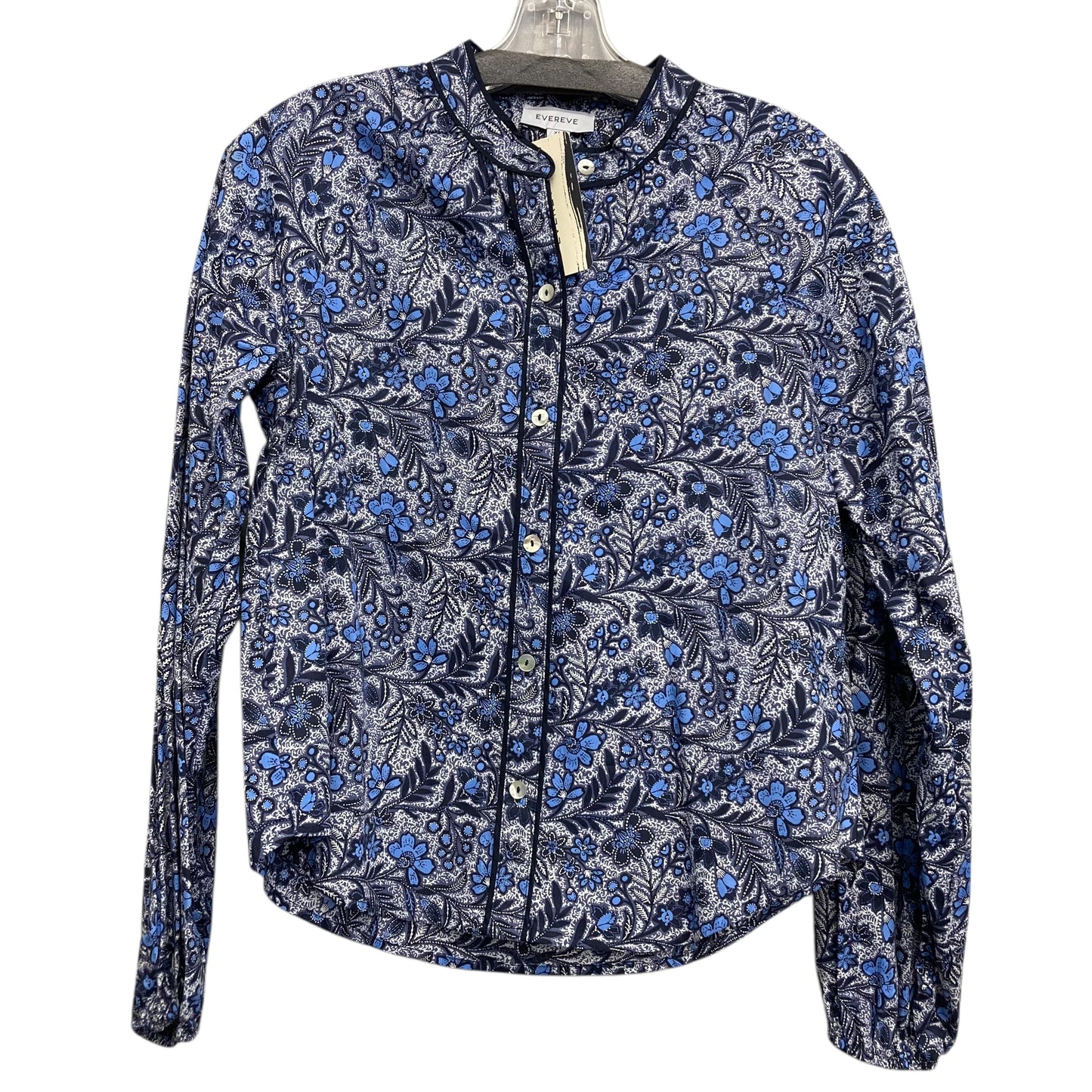 Top Ls By Evereve In Blue, Size:Xs