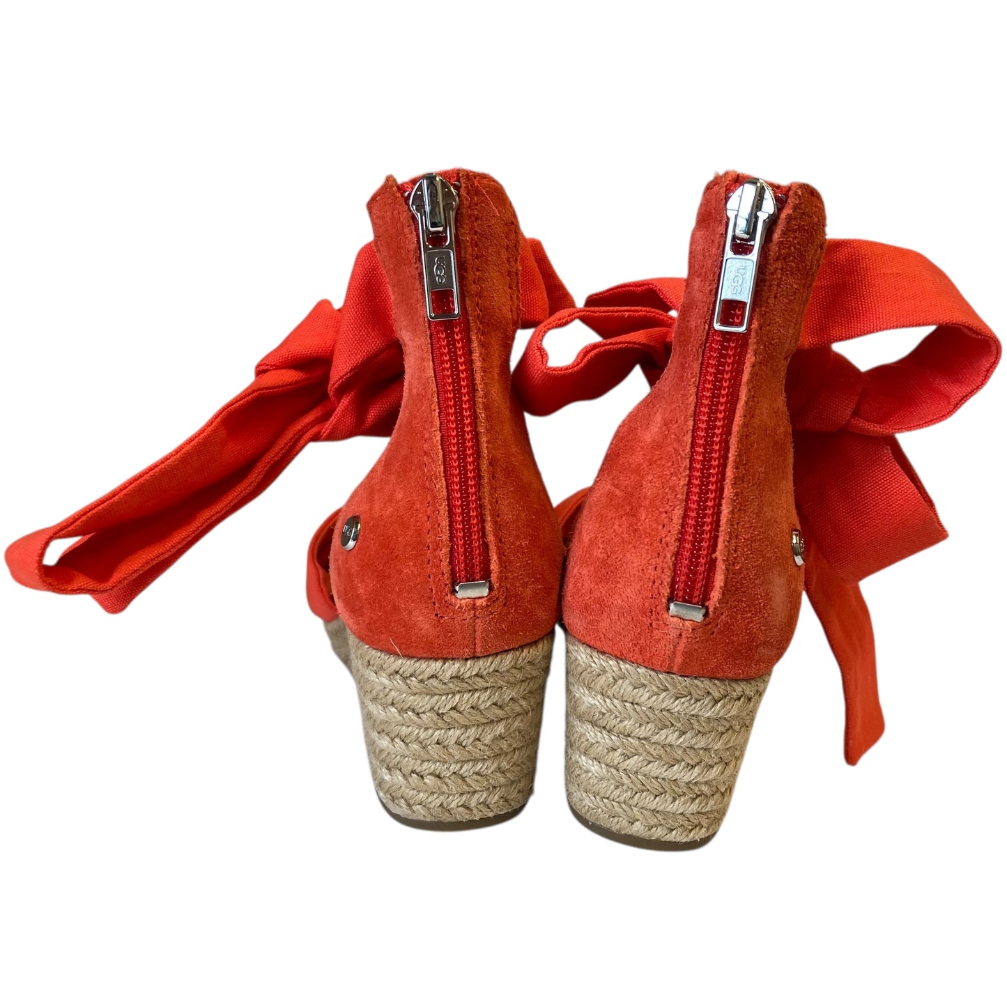 Sandals Designer By Ugg In Orange, Size:5