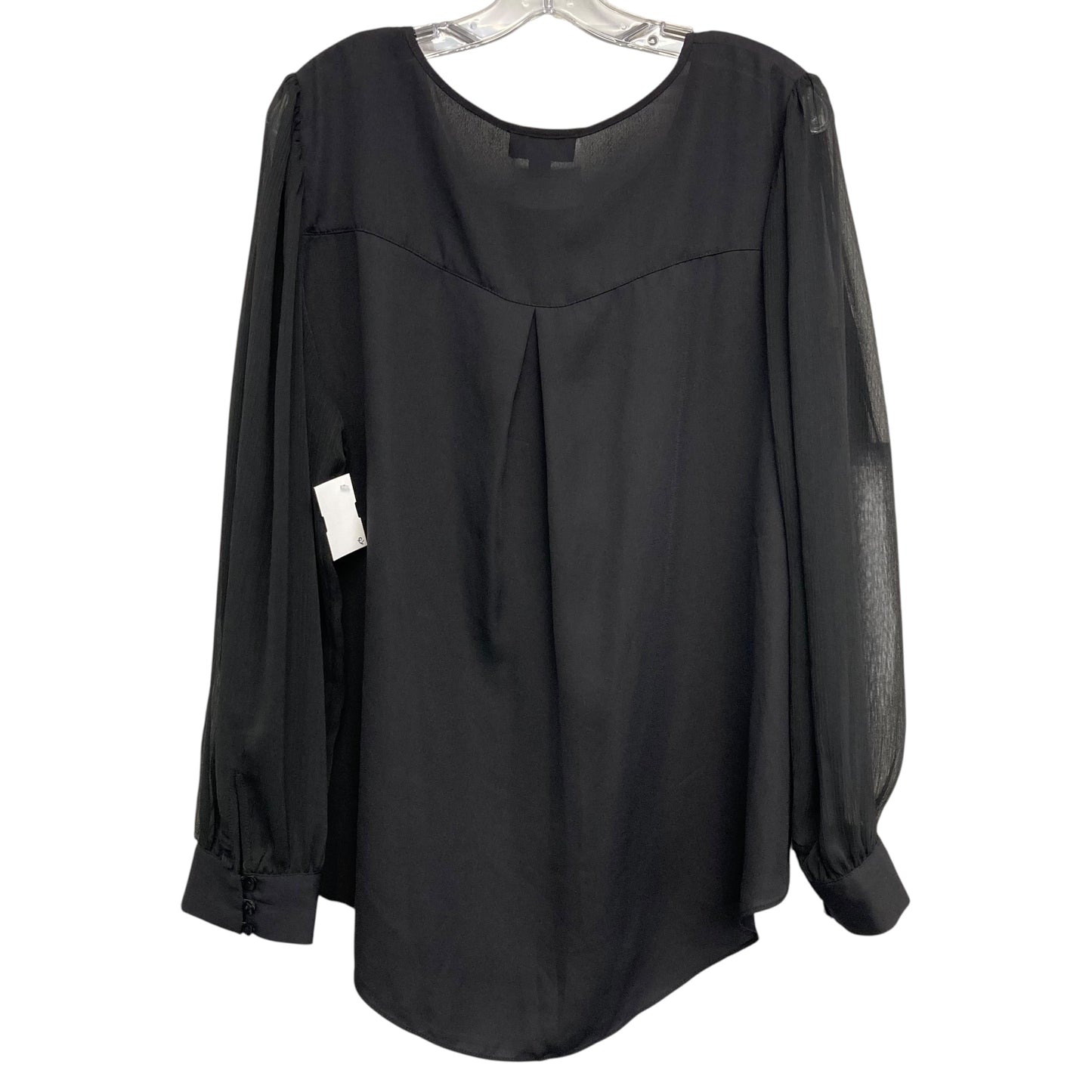 Top Ls By Fortune & Ivy In Black, Size:Xl
