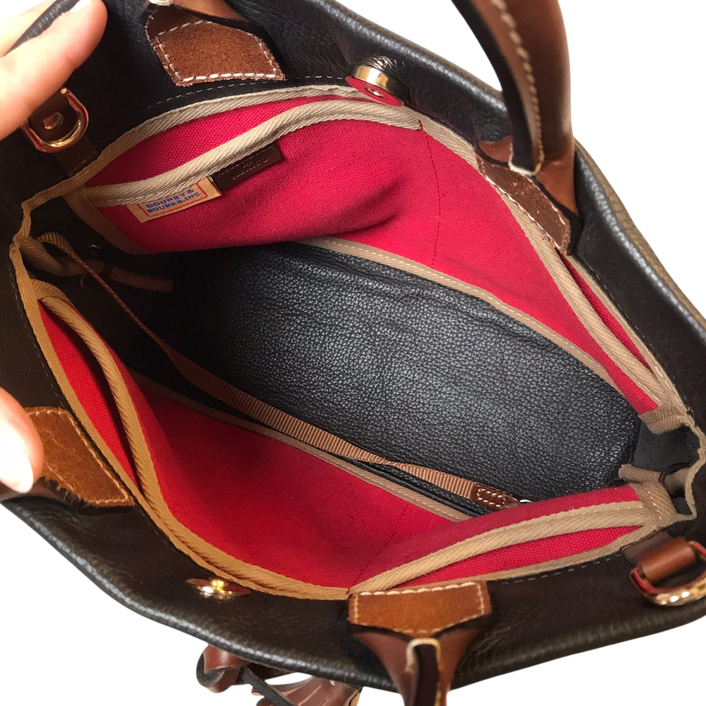 Handbag Designer By Dooney And Bourke In Brown, Size:Medium