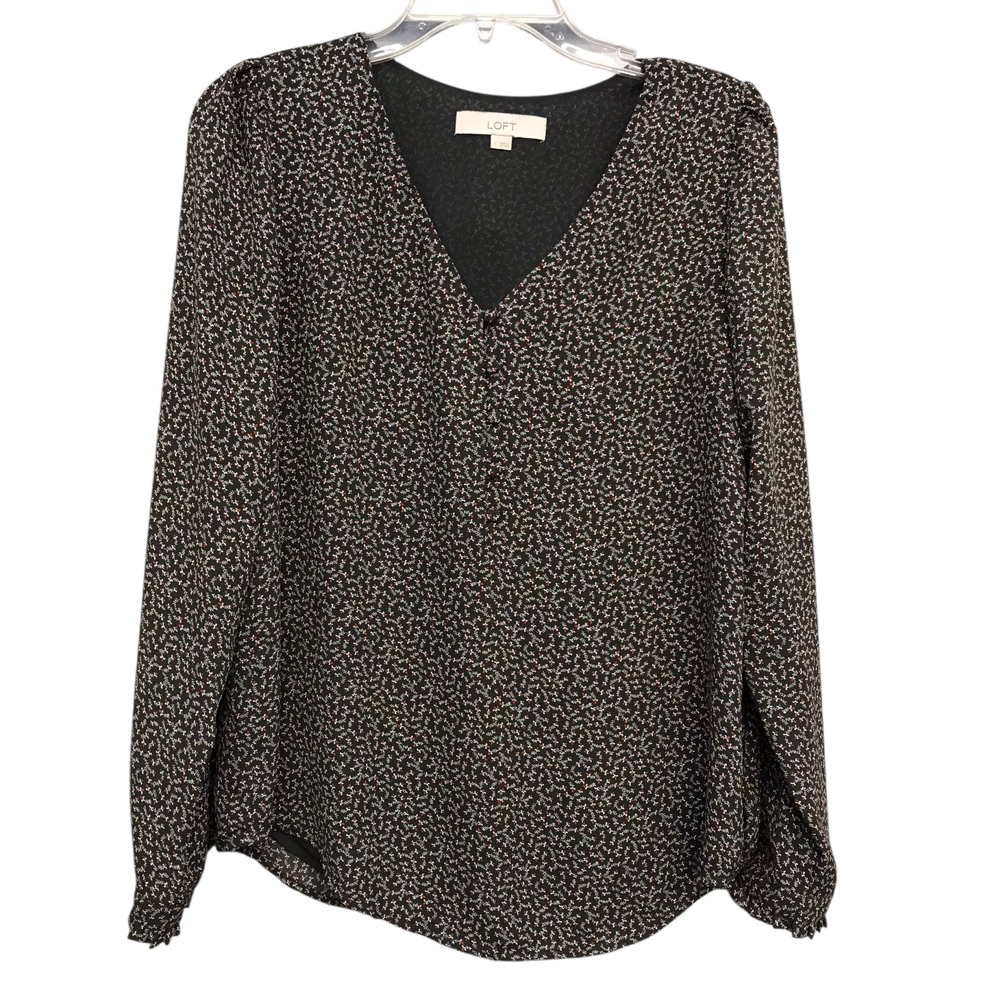 Top Ls By Loft In Grey & Red, Size:S