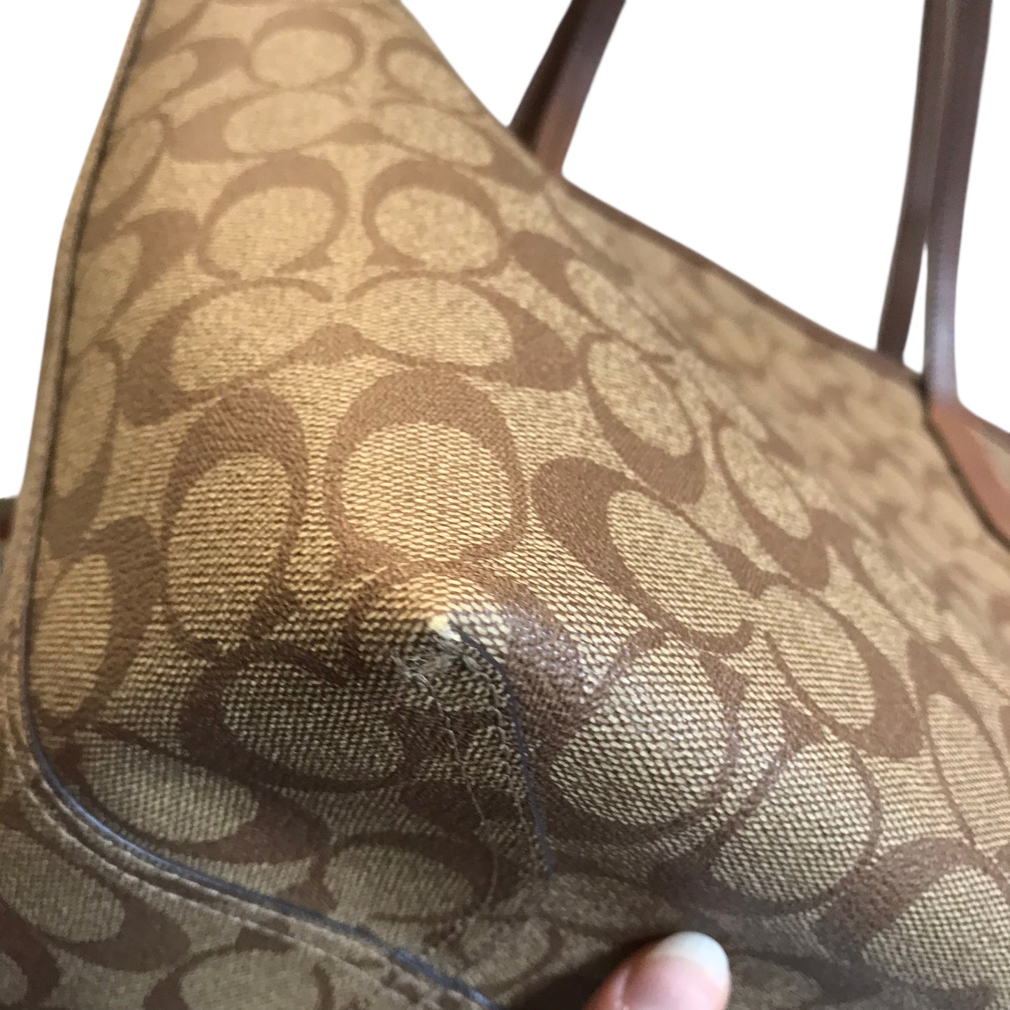 Tote Designer By Coach In Brown, Size:Medium