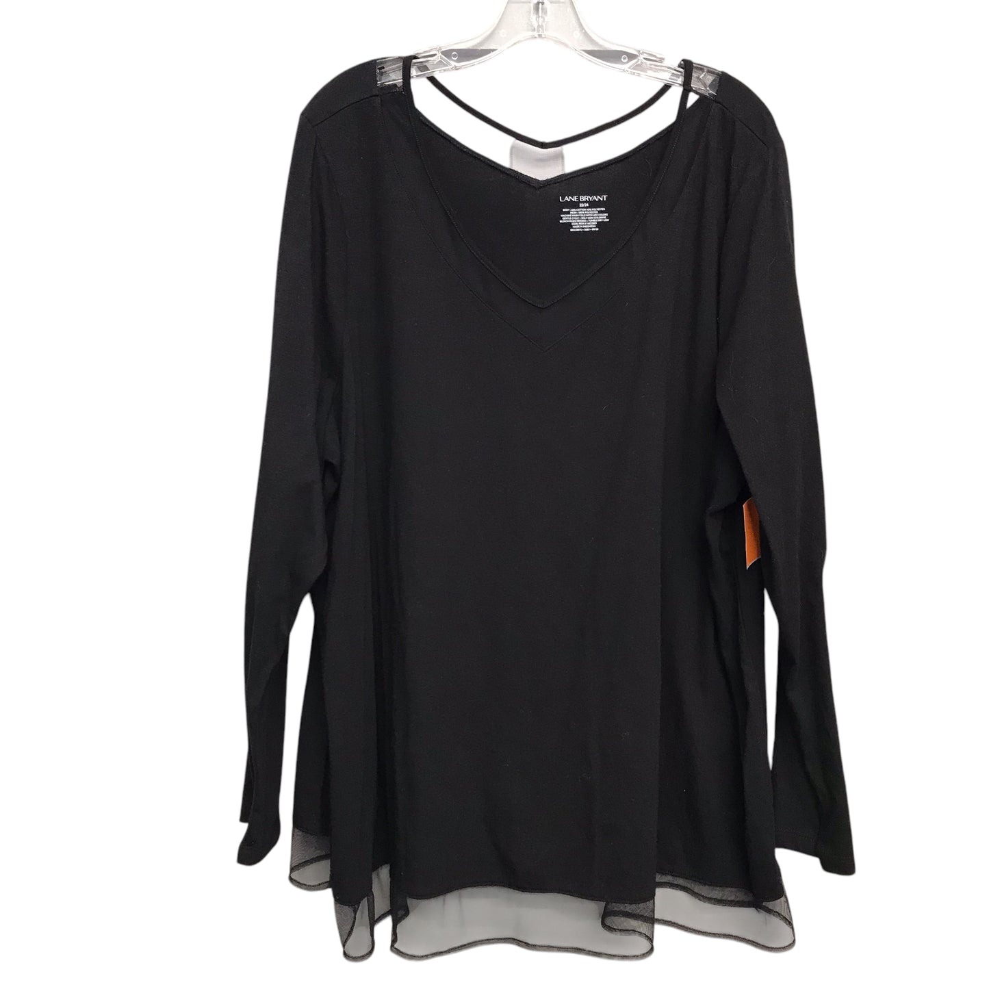 Top Ls By Lane Bryant In Black, Size:3X