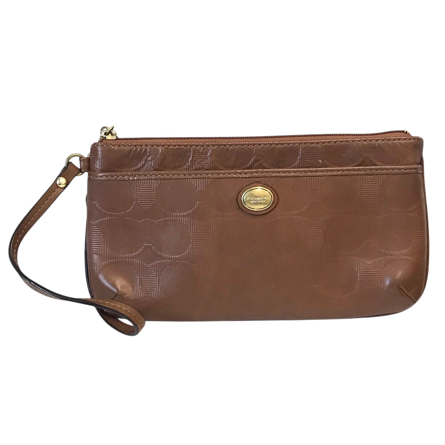 Wristlet Designer By Coach In Brown, Size:Medium