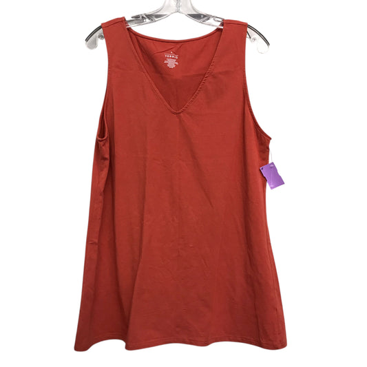 Top Sleeveless Basic By Torrid In Orange, Size:3X