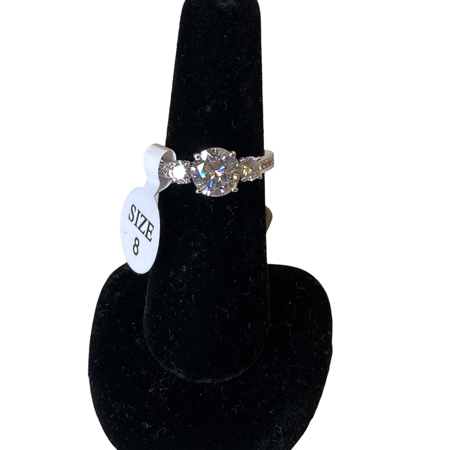Ring Statement In Silver, Size:8