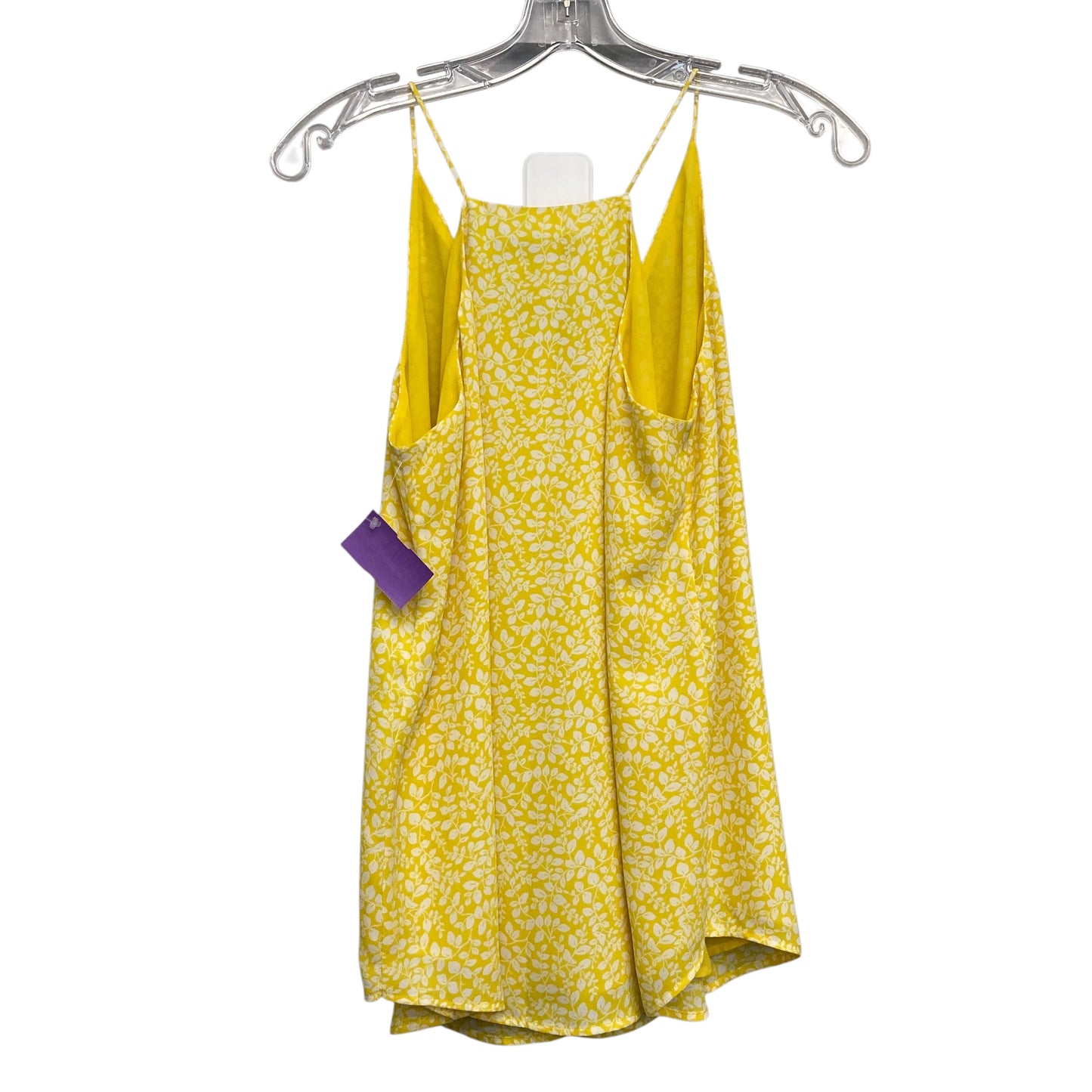 Top Sleeveless By Loft In Yellow, Size:S