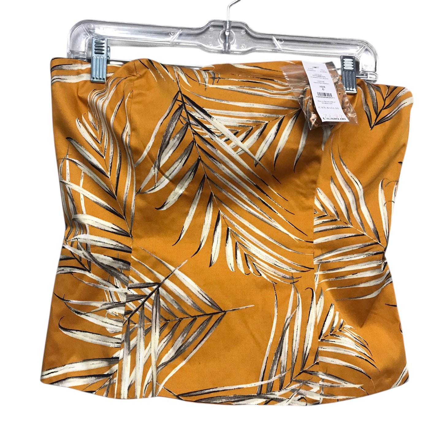Top Sleeveless By White House Black Market In Yellow, Size:S