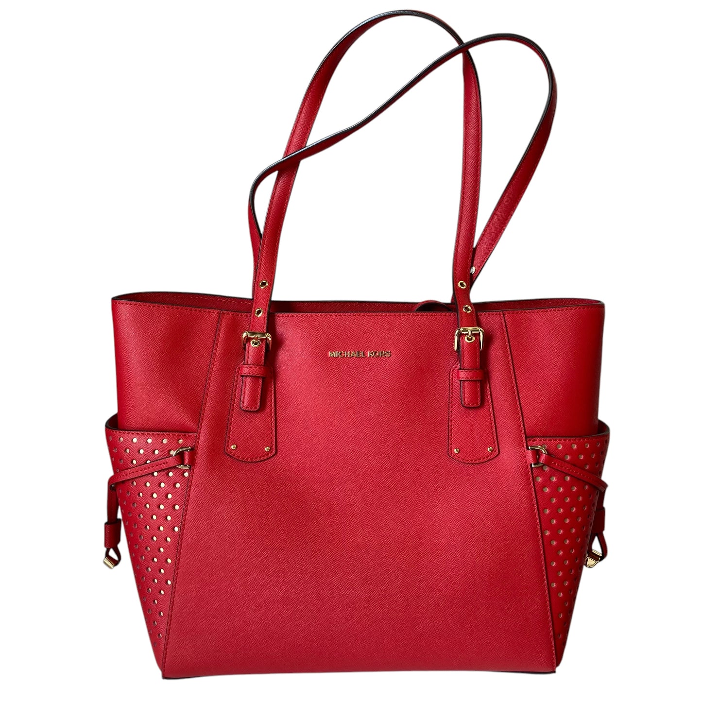Handbag Designer By Michael Kors In Red, Size:Large