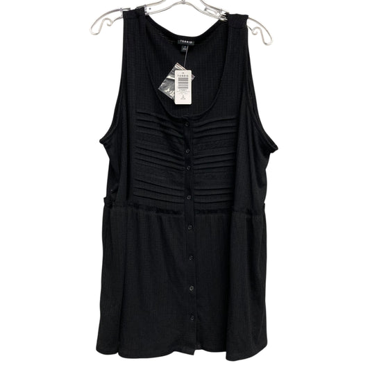 Top Sleeveless By Torrid In Black, Size:3X