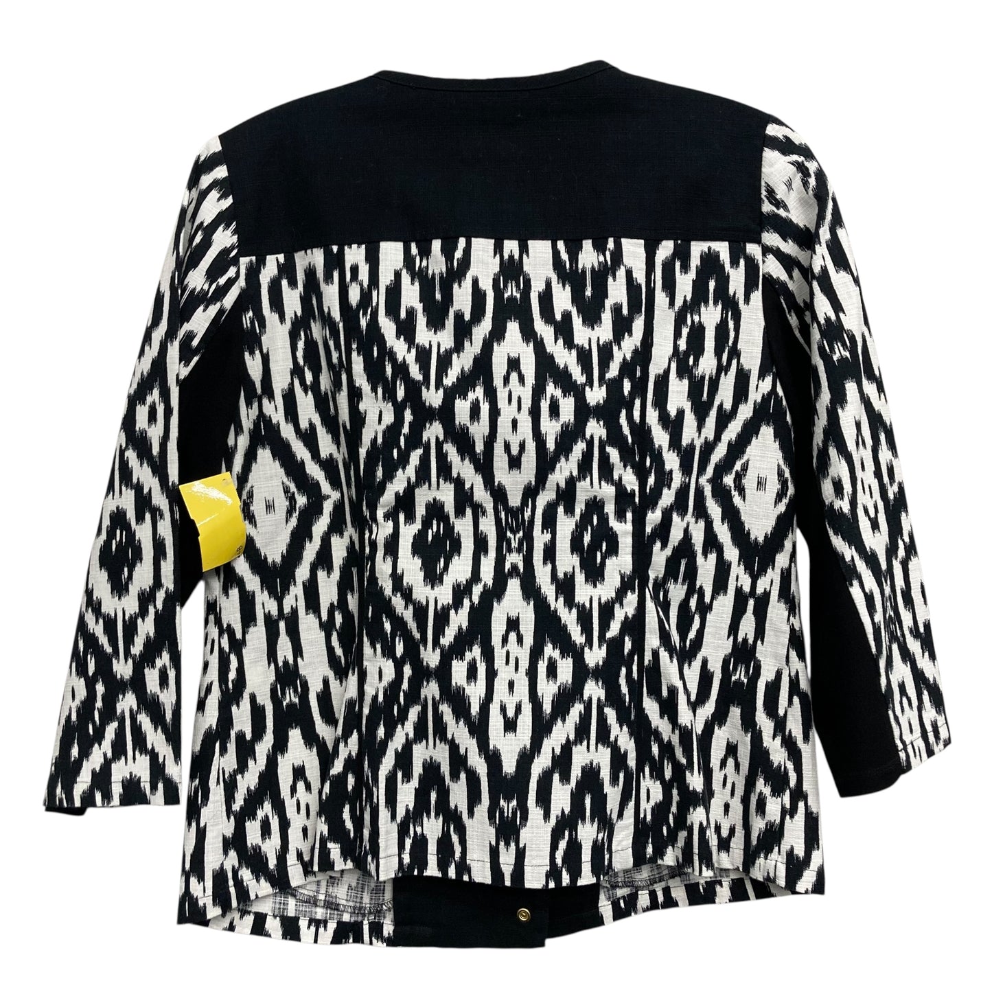 Blazer By Chicos In Black & White, Size:S