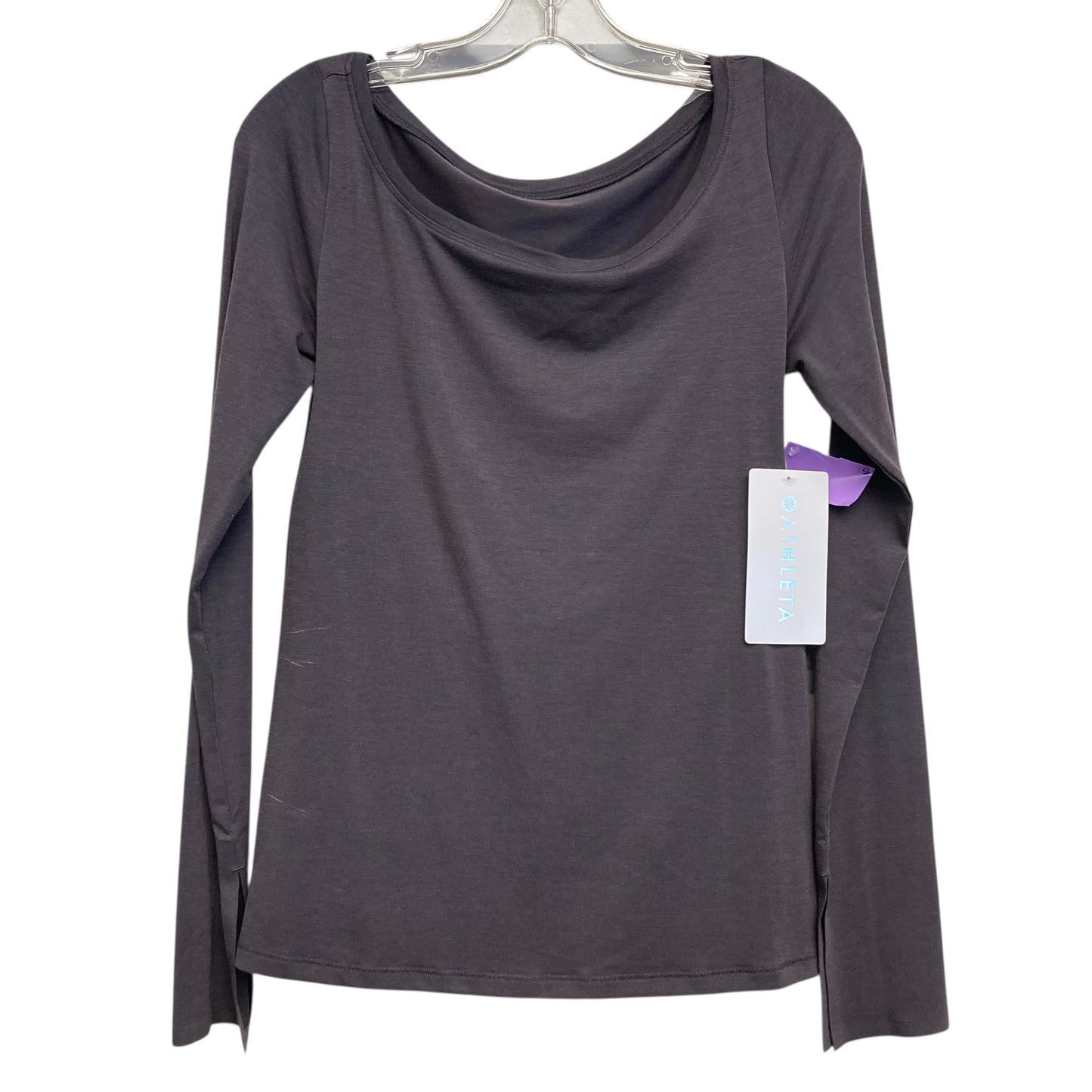 Top Ls Basic By Athleta In Grey, Size:Xs
