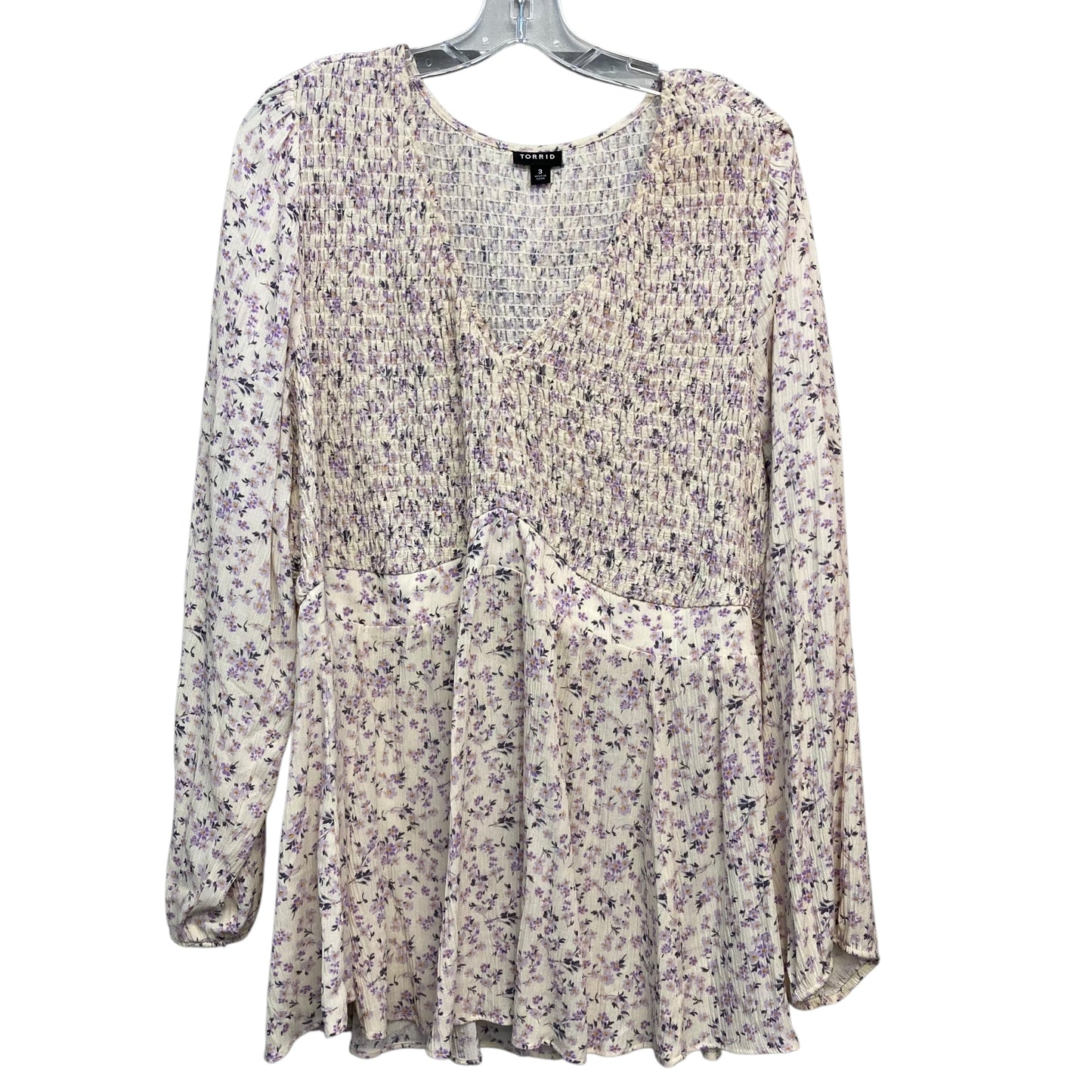 Top Ls By Torrid In Floral Print, Size:3X
