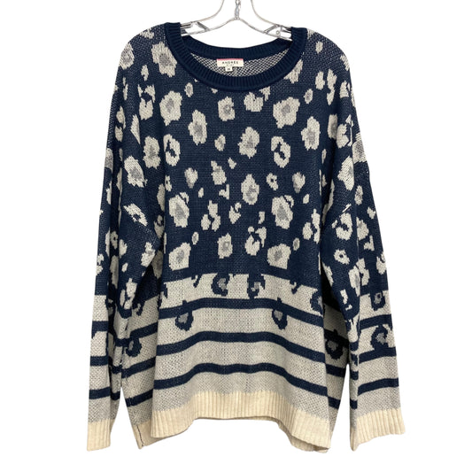 Sweater By Andree By Unit In Animal Print, Size:3X