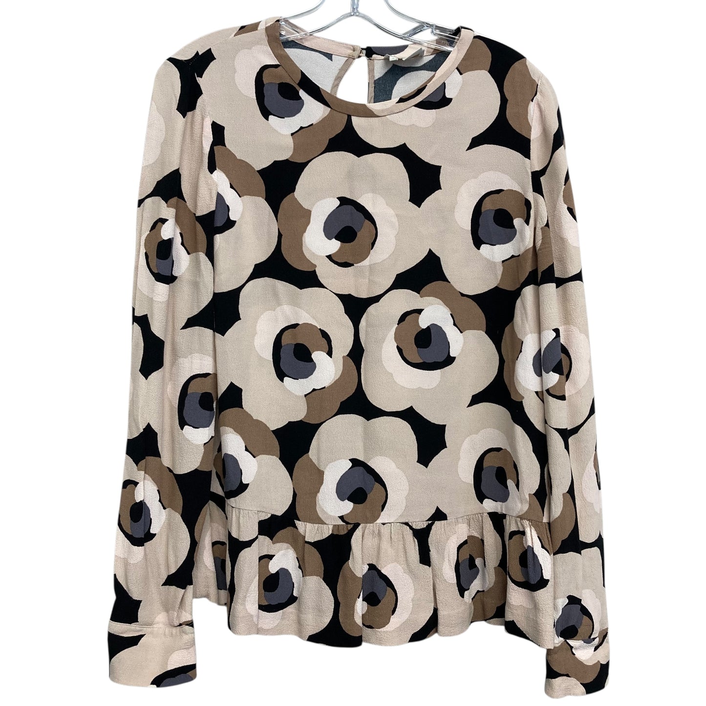 Top Ls Designer By Kate Spade In Floral Print, Size:S