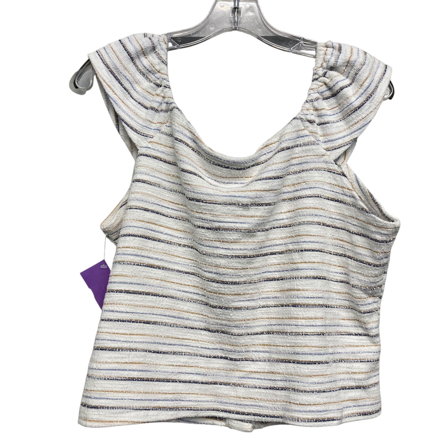 Top Sleeveless By Rewind In Striped Pattern, Size:1X