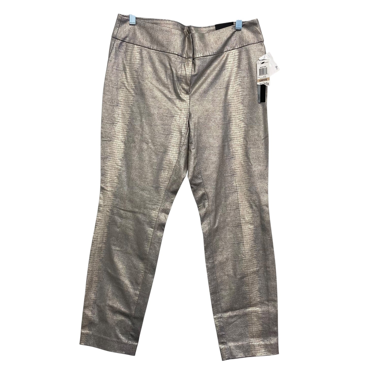 Pants Dress By Alfani In Gold & Silver, Size:12P