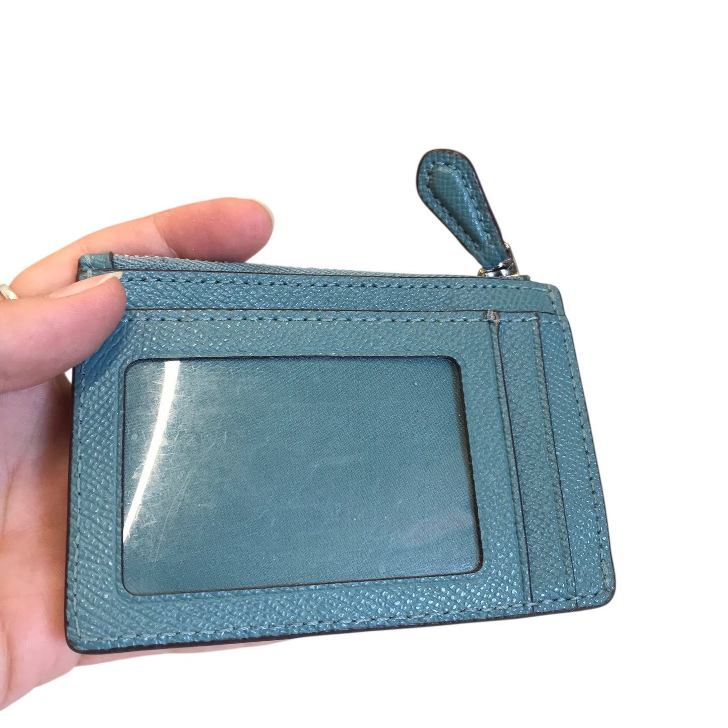 Coin Purse Designer By Coach In Blue, Size:Small