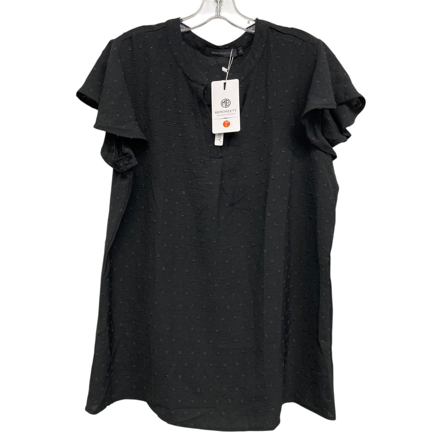 Top Sleeveless By Merokeety In Black, Size:L