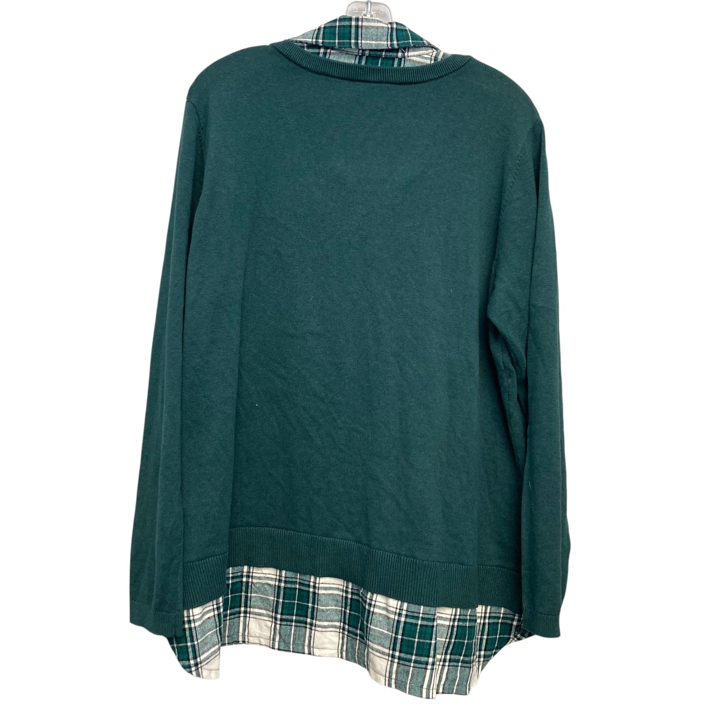 Top Ls By Joan Rivers In Green, Size:1X