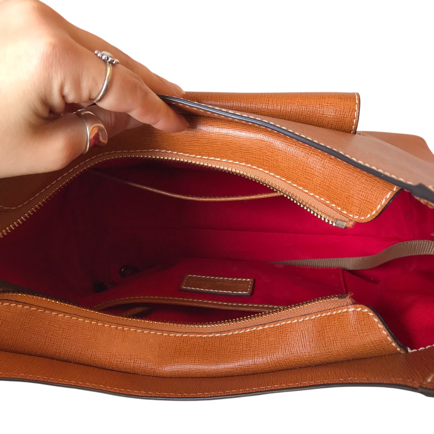 Handbag Designer By Dooney And Bourke In Brown, Size:Large