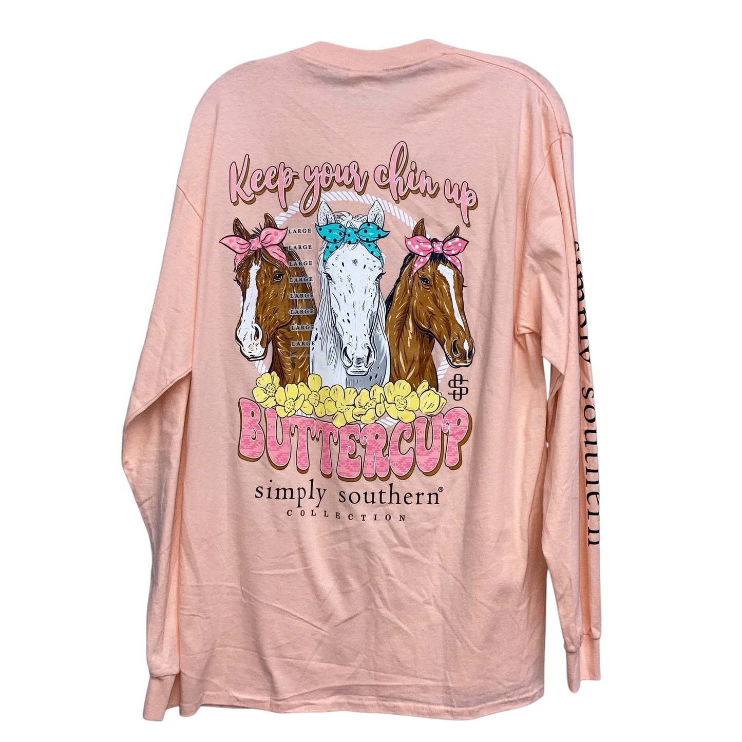 Top Ls By Simply Southern In Pink, Size:L