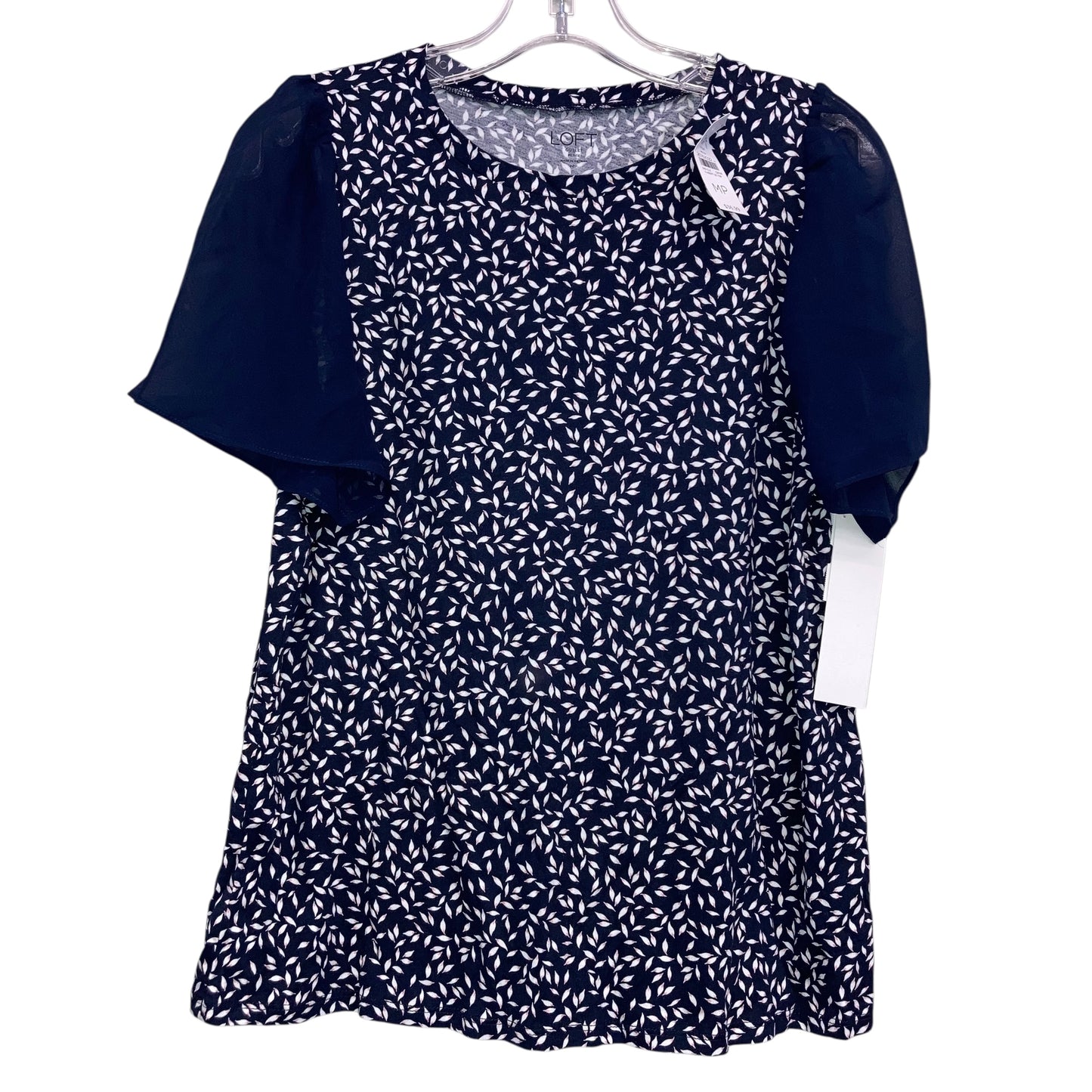 Top Ss By Loft In Blue & White, Size:Mp