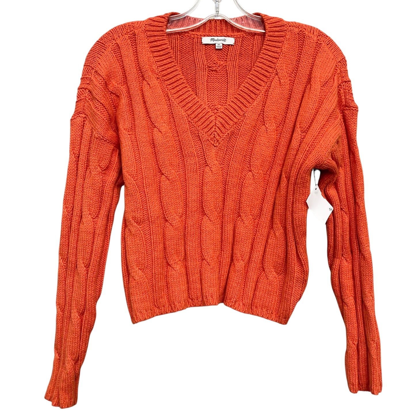 Sweater By Madewell In Orange, Size:Xs