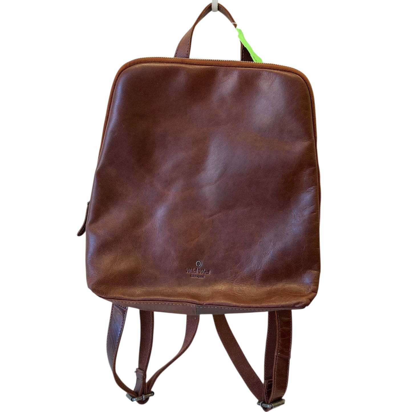 Backpack Leather By Wild West In Brown, Size:Medium