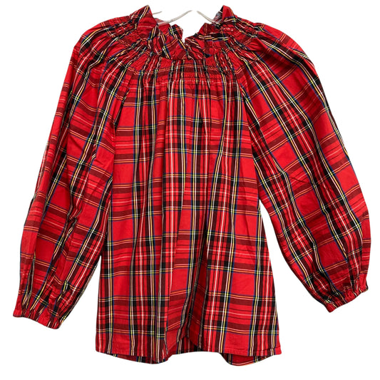 Top Ls By J. Crew In Plaid Pattern, Size:S