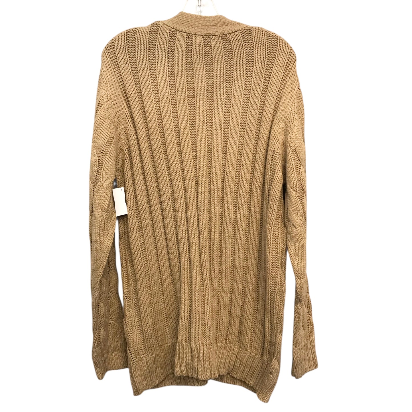 Sweater Cardigan By Prettygarden In Tan, Size:Xl