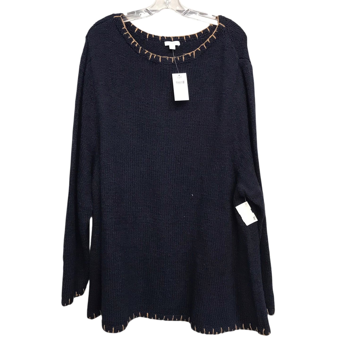 Sweater By Pure Jill In Navy, Size:4X