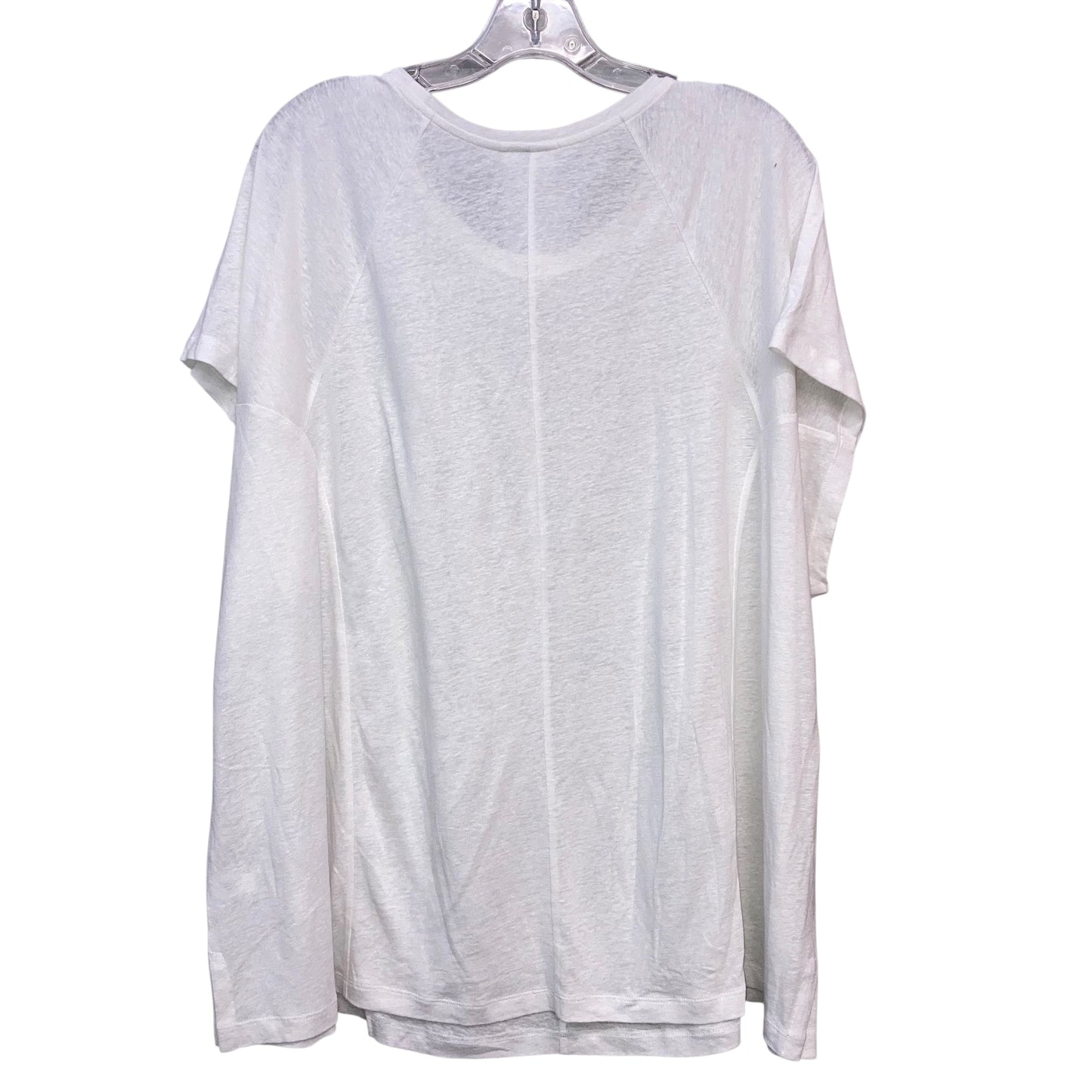 Top Ss Basic By J. Jill In White, Size:3X