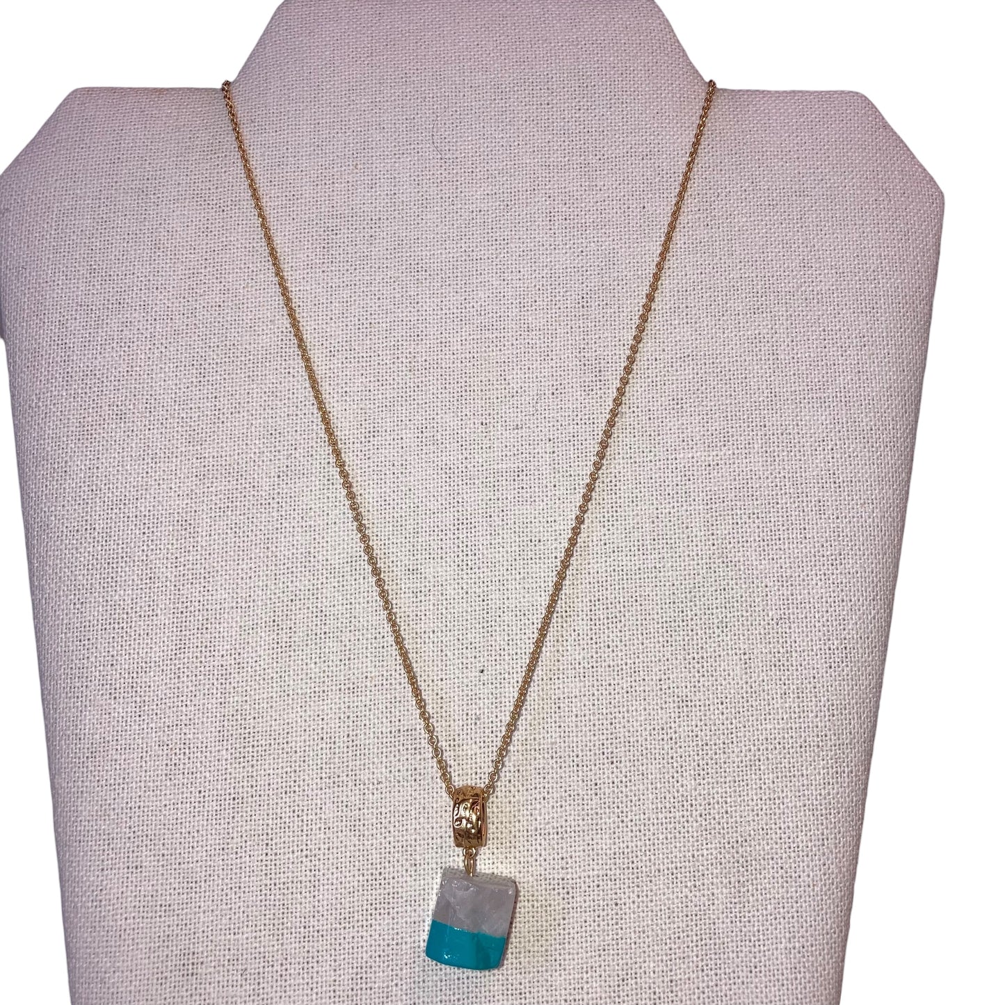 Necklace Charm By J. Crew In Blue & White