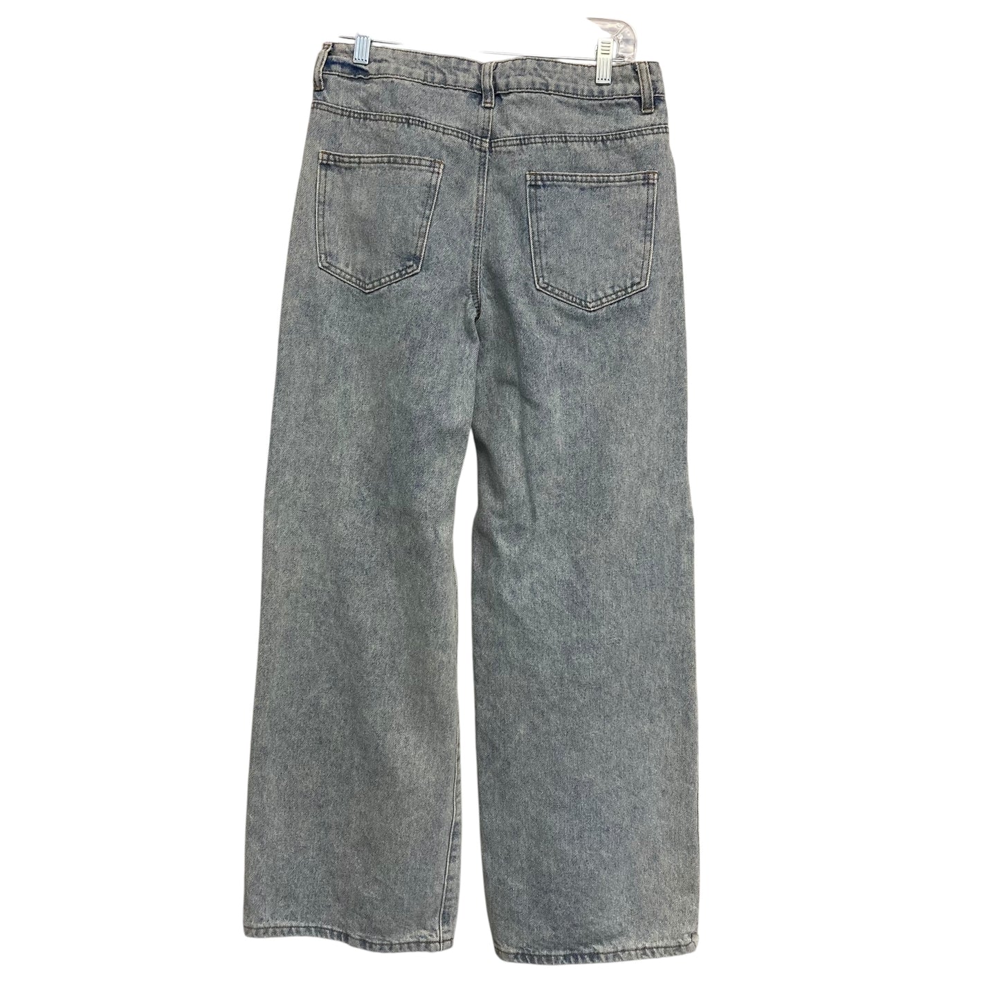 Jeans Wide Leg By Edikted In Blue Denim, Size:6