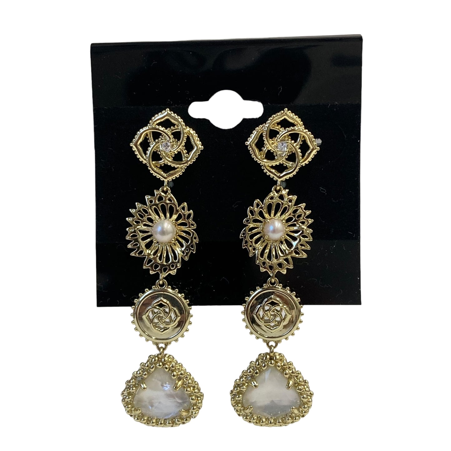 Earrings Dangle/Drop By Kendra Scott In Gold