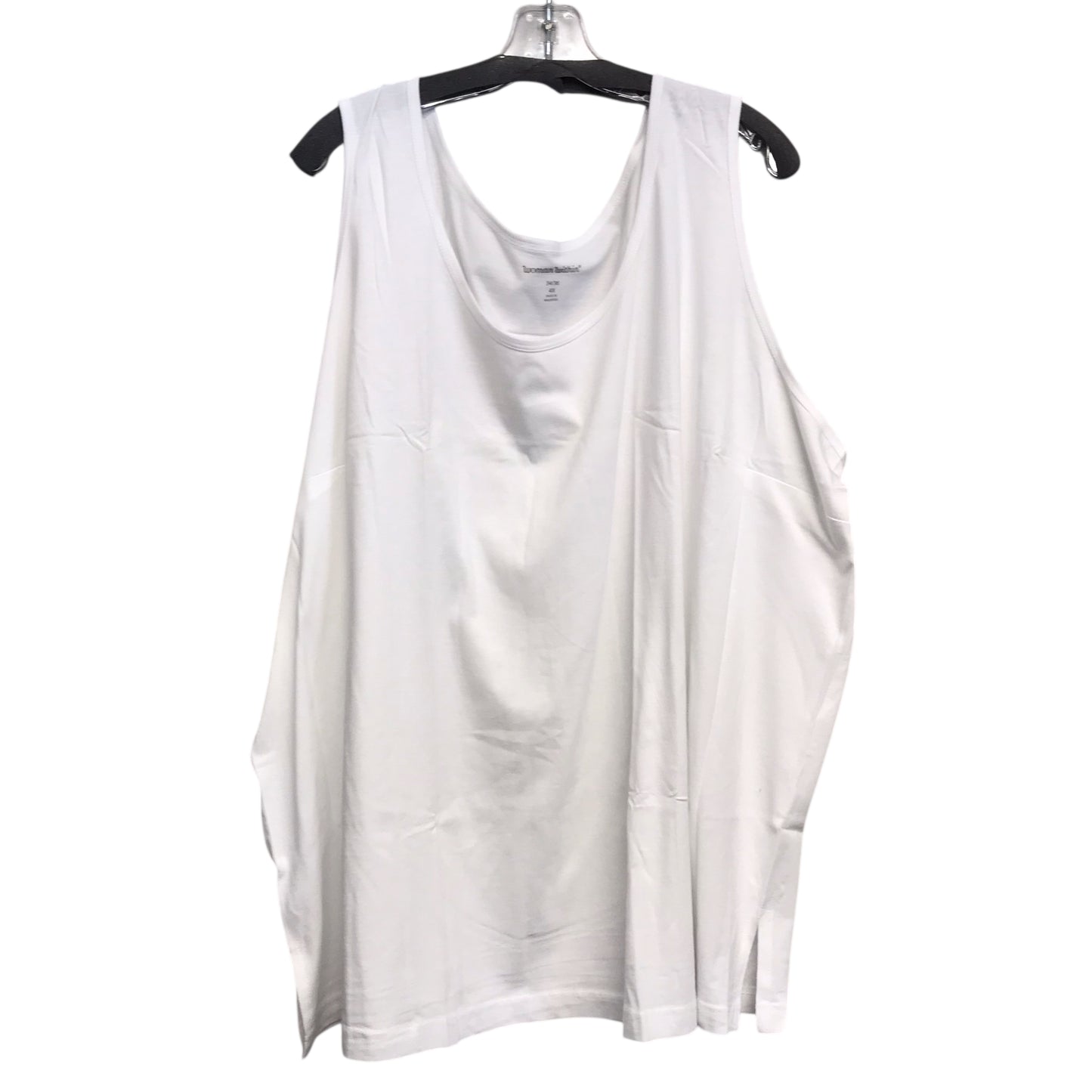 Top Sleeveless Basic By Woman Within In White, Size:4X