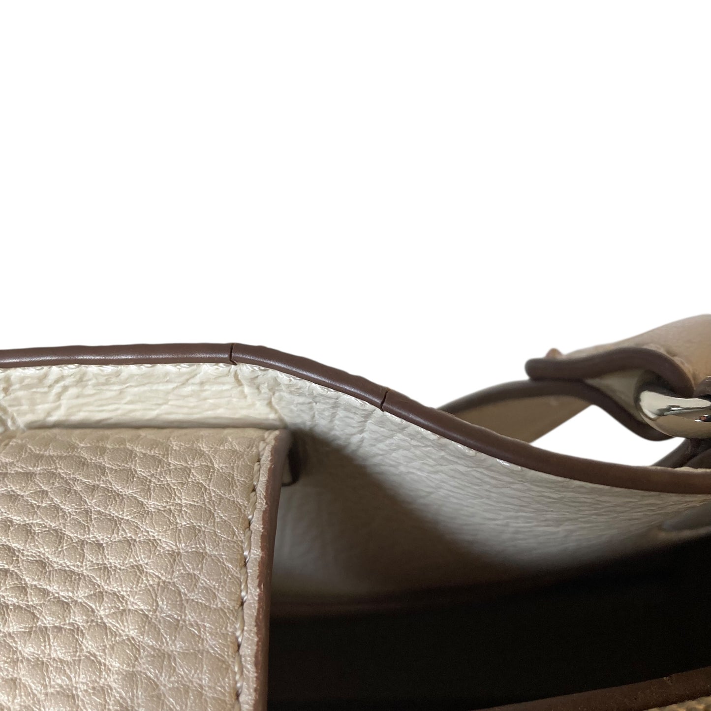 Crossbody By Anne Klein In Beige, Size:Small