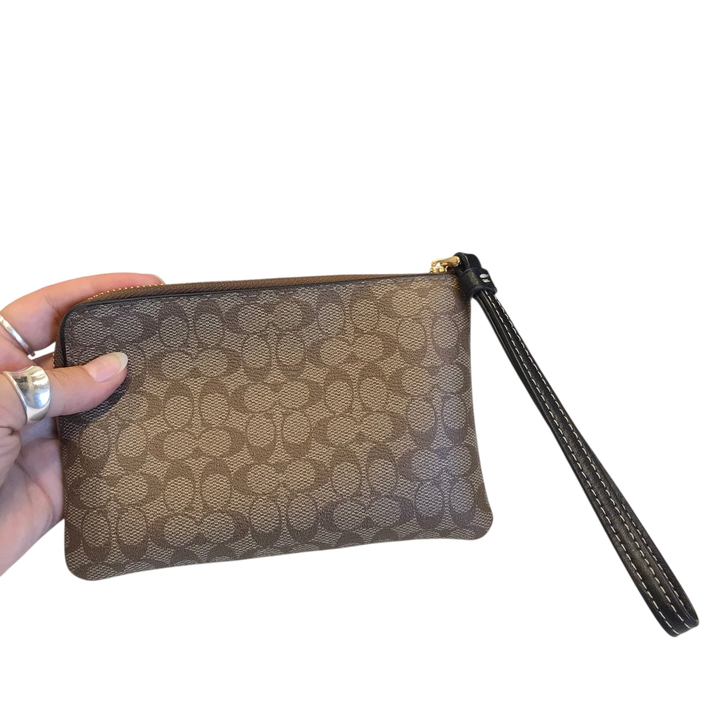 Wristlet Designer By Coach In Brown, Size:Small