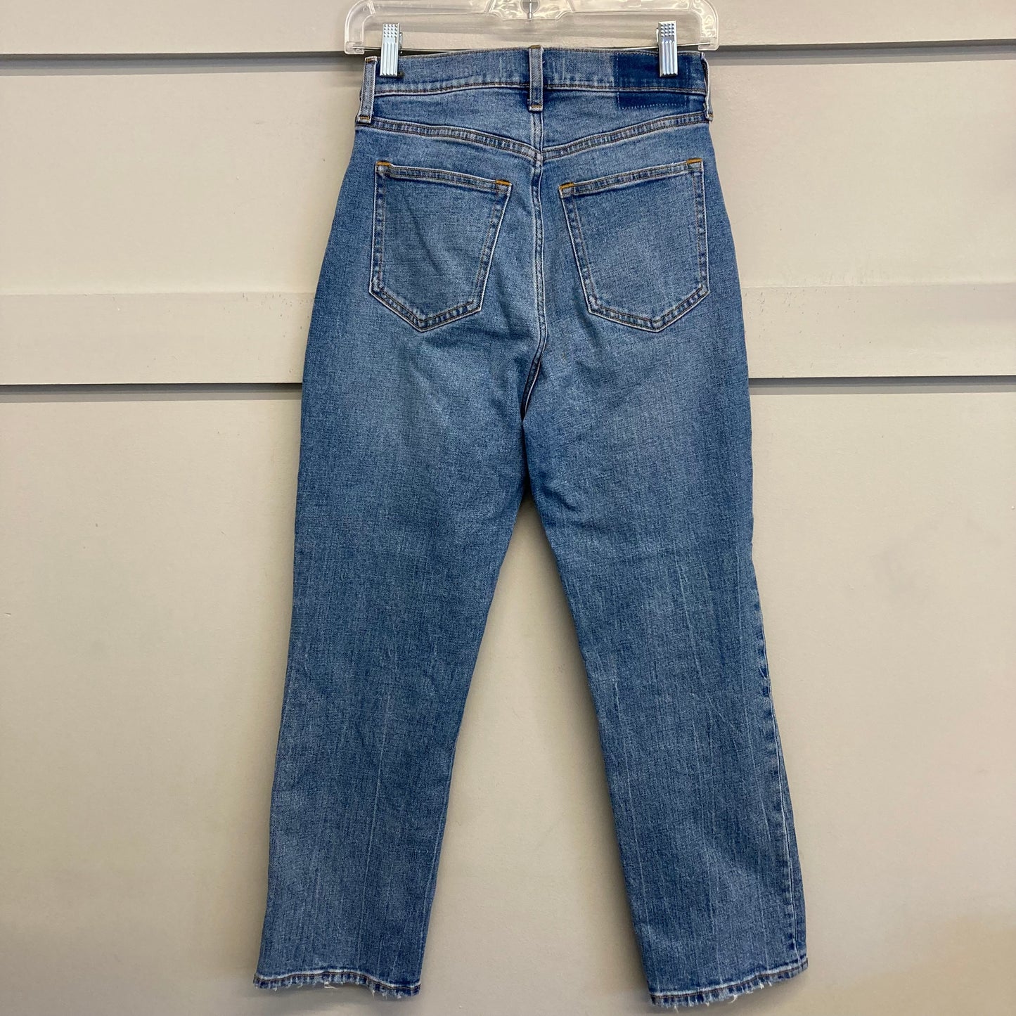 Jeans Boot Cut By Abercrombie And Fitch In Blue Denim, Size:0