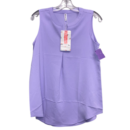 Top Sleeveless By Bettysays In Purple, Size:S