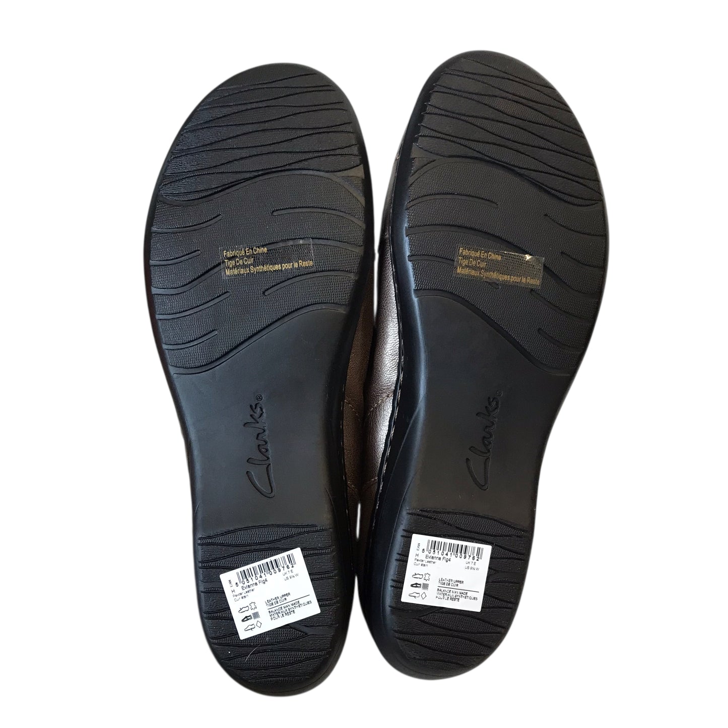 Shoes Flats By Clarks In Bronze, Size:9.5