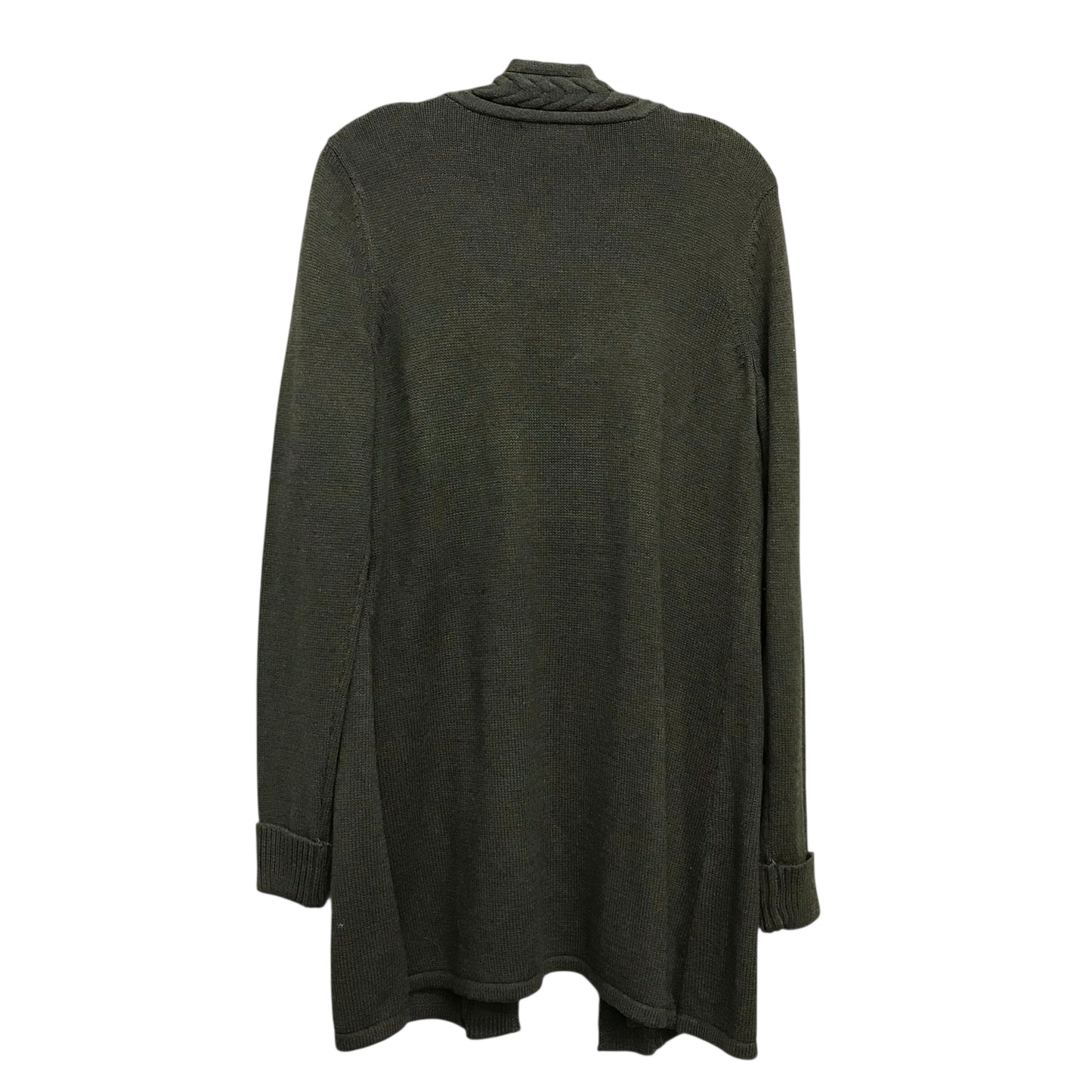Sweater Cardigan By Tahari In Green, Size:L