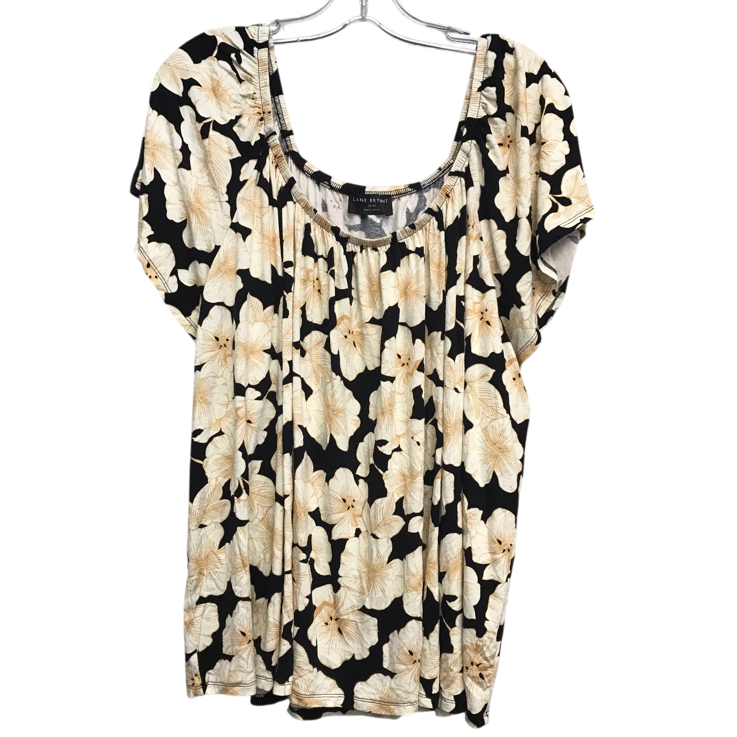 Top Ss By Lane Bryant In Black & Cream, Size:3X
